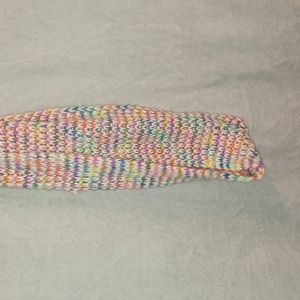 Multicolor knitted Infinity Scarf